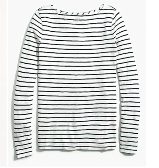 J. Crew Long-sleeve Striped Artist Tee