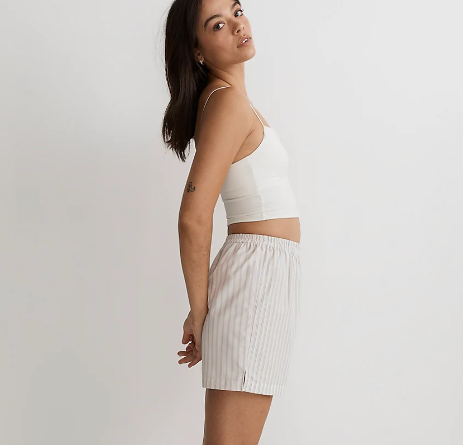 Madewell Flex Sweetheart Crop Tank Top