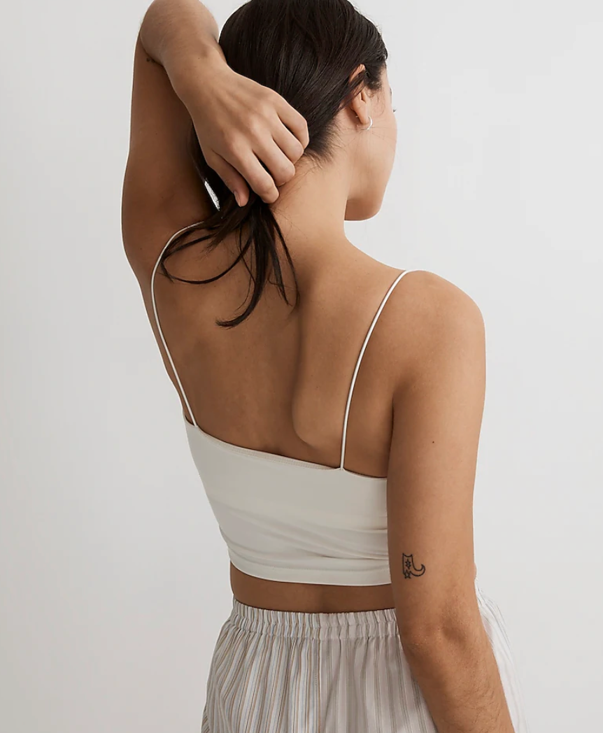 Madewell Flex Sweetheart Crop Tank Top