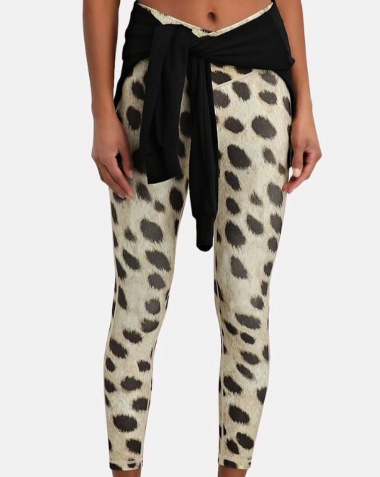 WeWoreWhat Splice Leopard Leggings