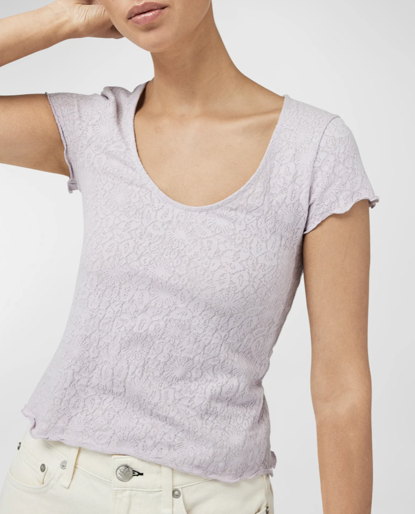 Rag & Bone Gemma Floral Short-Sleeve Tee