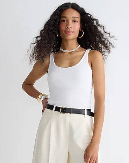J. Crew Vintage Rib Shelf Tank Top