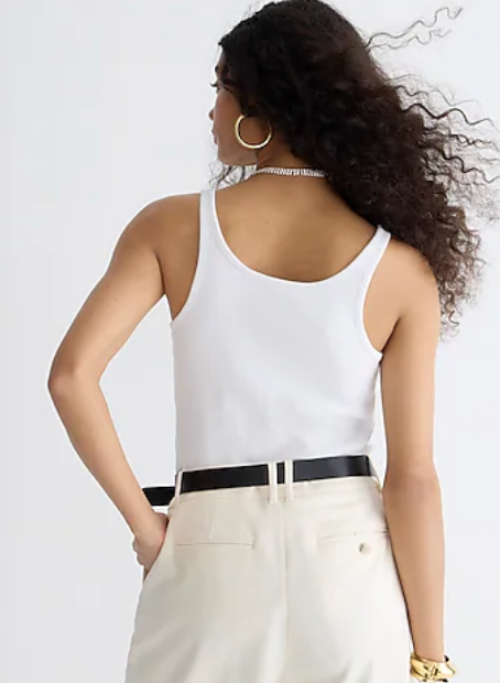 J. Crew Vintage Rib Shelf Tank Top