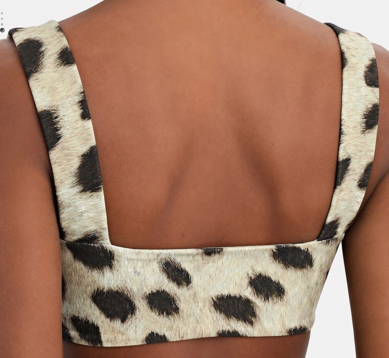 WeWoreWhat Leopard Bandeau Bra Top
